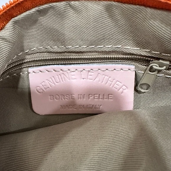 Borse in Pelle Genuine Suede Leather Crossbody Bag – Made in Italy - Picture 5 of 9